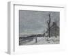 Temps de neige à Veneux-Nadon (Seine et Marne)-Alfred Sisley-Framed Giclee Print