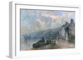 Temps de pluie, bords de Seine à Croisset-Albert Lebourg-Framed Giclee Print