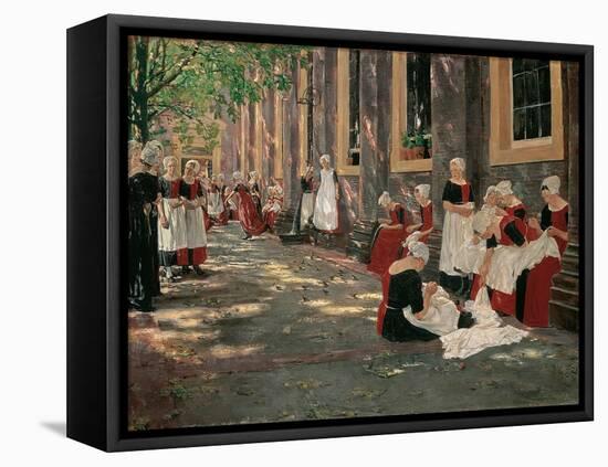 Temps Libre a L'orphelinat D' Amsterdam Hollande  - Peinture De Max Liebermann (1847-1935) 1881-18-Max Liebermann-Framed Stretched Canvas