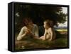Temptation, 1880-William-Adolphe Bouguereau-Framed Stretched Canvas
