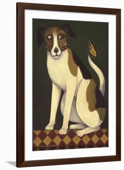 Temptation II (Dog)-Diane Ulmer Pedersen-Framed Art Print