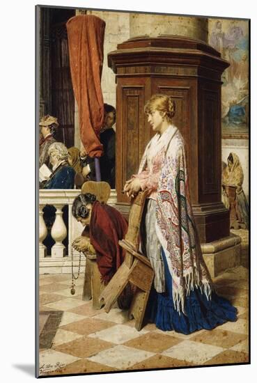 Temptation in the House of God, 1881-Luigi da Rios-Mounted Giclee Print