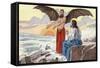 Temptation of Christ by Henri Grobet-Stefano Bianchetti-Framed Stretched Canvas