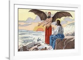 Temptation of Christ by Henri Grobet-Stefano Bianchetti-Framed Photographic Print