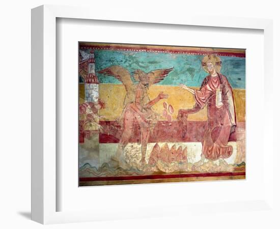 Temptation of Christ in the Desert by the Devil, 12th Century (Fresco)-French-Framed Premium Giclee Print