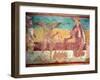 Temptation of Christ in the Desert by the Devil, 12th Century (Fresco)-French-Framed Giclee Print