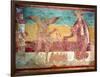 Temptation of Christ in the Desert by the Devil, 12th Century (Fresco)-French-Framed Giclee Print