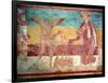 Temptation of Christ in the Desert by the Devil, 12th Century (Fresco)-French-Framed Giclee Print