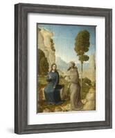 Temptation of Christ in the Wilderness, c.1500-4-Juan de Flandes-Framed Giclee Print