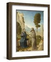 Temptation of Christ in the Wilderness, c.1500-4-Juan de Flandes-Framed Giclee Print