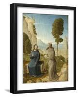 Temptation of Christ in the Wilderness, c.1500-4-Juan de Flandes-Framed Giclee Print