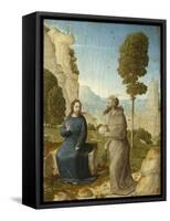 Temptation of Christ in the Wilderness, c.1500-4-Juan de Flandes-Framed Stretched Canvas