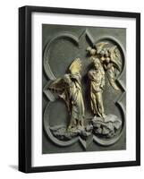 Temptation of Christ, Panel-Lorenzo Ghiberti-Framed Giclee Print