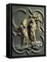 Temptation of Christ, Panel-Lorenzo Ghiberti-Framed Stretched Canvas