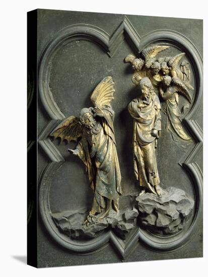 Temptation of Christ, Panel-Lorenzo Ghiberti-Stretched Canvas