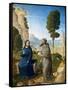 Temptation of Christ-Juan de Flandes-Framed Stretched Canvas