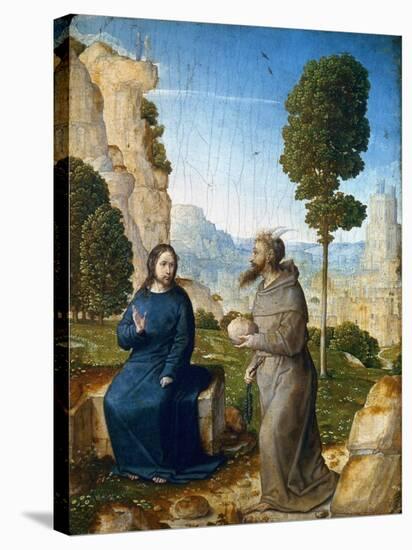 Temptation of Christ-Juan de Flandes-Stretched Canvas