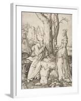 Temptation of St. Anthony, 1509-Lucas van Leyden-Framed Giclee Print