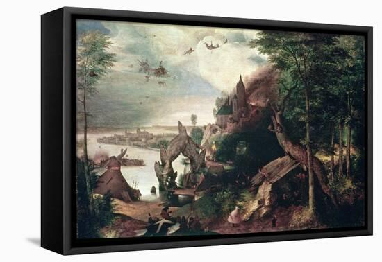 Temptation of St.Anthony, C.1550-75 (Oil on Panel)-Pieter Bruegel the Elder-Framed Stretched Canvas