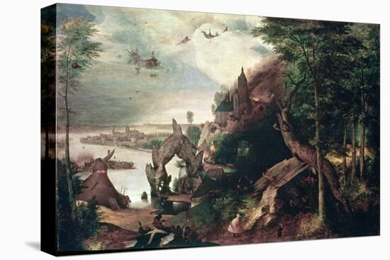Temptation of St.Anthony, C.1550-75 (Oil on Panel)-Pieter Bruegel the Elder-Stretched Canvas