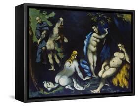 Temptation of St. Anthony-Paul Cézanne-Framed Stretched Canvas