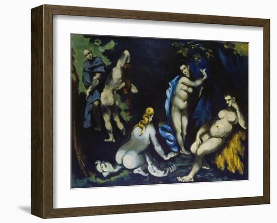 Temptation of St. Anthony-Paul Cézanne-Framed Giclee Print