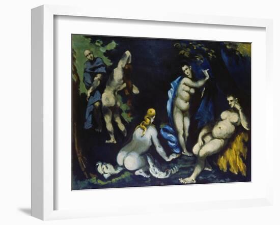 Temptation of St. Anthony-Paul Cézanne-Framed Giclee Print