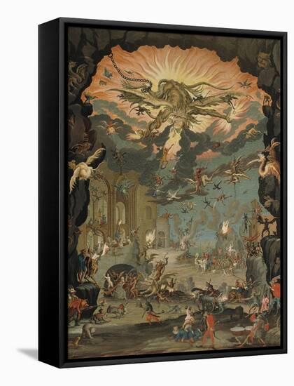 Temptation of St Anthony-Jacques Callot-Framed Stretched Canvas