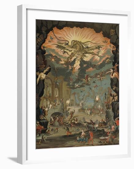 Temptation of St Anthony-Jacques Callot-Framed Giclee Print