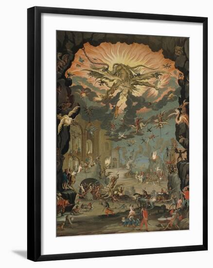 Temptation of St Anthony-Jacques Callot-Framed Giclee Print
