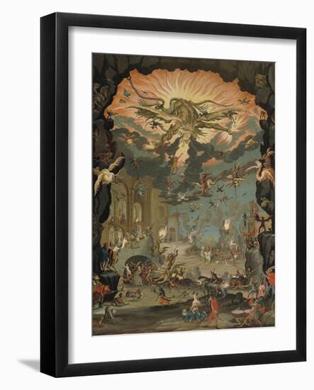 Temptation of St Anthony-Jacques Callot-Framed Giclee Print