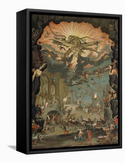 Temptation of St Anthony-Jacques Callot-Framed Stretched Canvas