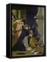 Temptation of St. Thomas Aquinas-Diego Velazquez-Framed Stretched Canvas