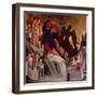 Temptation on Mount, Detail from Episodes from Christ's Passion and Resurrection-Duccio Di buoninsegna-Framed Giclee Print