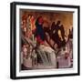 Temptation on Mount, Detail from Episodes from Christ's Passion and Resurrection-Duccio Di buoninsegna-Framed Giclee Print