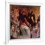 Temptation on Mount, Detail from Episodes from Christ's Passion and Resurrection-Duccio Di buoninsegna-Framed Giclee Print