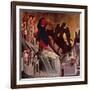 Temptation on Mount, Detail from Episodes from Christ's Passion and Resurrection-Duccio Di buoninsegna-Framed Giclee Print