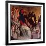 Temptation on Mount, Detail from Episodes from Christ's Passion and Resurrection-Duccio Di buoninsegna-Framed Giclee Print