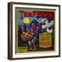 Temptation Yam Label - Pittsburg, TX-Lantern Press-Framed Art Print