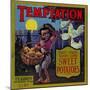 Temptation Yam Label - Pittsburg, TX-Lantern Press-Mounted Art Print