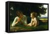 Temptation-William Adolphe Bouguereau-Framed Stretched Canvas