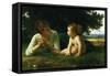 Temptation-William Adolphe Bouguereau-Framed Stretched Canvas