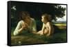 Temptation-William Adolphe Bouguereau-Framed Stretched Canvas