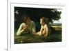 Temptation-William Adolphe Bouguereau-Framed Premium Giclee Print