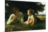 Temptation-William Adolphe Bouguereau-Mounted Premium Giclee Print