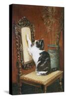 Temptation-Henriette Ronner Knip-Stretched Canvas