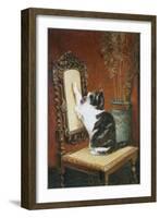 Temptation-Henriette Ronner Knip-Framed Giclee Print