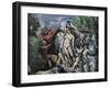 Temptations of St Anthony-Paul Cézanne-Framed Giclee Print