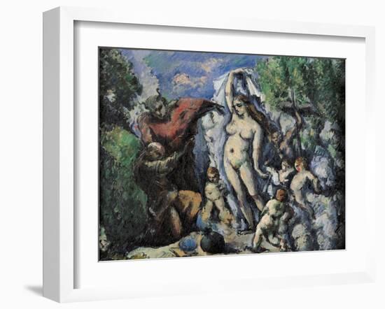 Temptations of St Anthony-Paul Cézanne-Framed Giclee Print