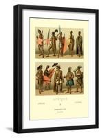 Ten African Tribe Members-null-Framed Art Print